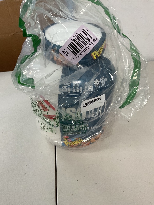 Photo 1 of Dymatize x Fruity Pebbles ISO100 Whey Protein Powder Isolate, 25g of Protein, 75 Servings, 5.5g BCAAs, 120 Cal., Gluten Free, 1g Fat, 1g Sugar, 2g Carb