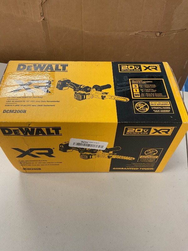 Photo 1 of DEWALT 20V MAX XR Cordless Bandfile Power Tool Belt Sander, Bare Tool Only (DCM200B)
