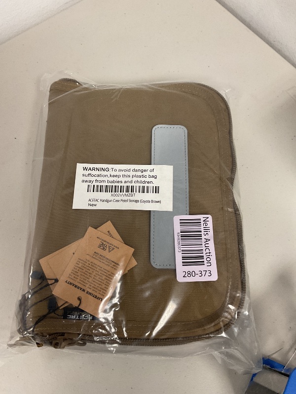 Photo 1 of ACETAC [3-Pack Tactical Handgun Case Pistol Storage with Reflective Patch, Universal CCW Holster Wrap, Hook and Loop Mag Panel (Coyote Brown)