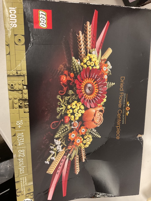 Photo 1 of LEGO Icons Dried Flower Centerpiece Building Set - Artificial Flowers for Dinner Table Centerpieces, Adults Ages 18+ - Floral Home Decor - 10314