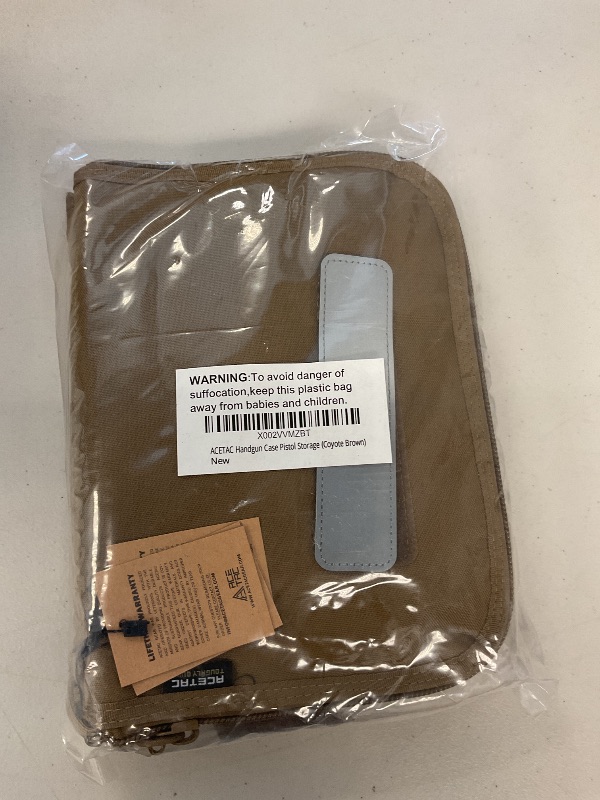 Photo 1 of ACETAC [3-Pack Tactical Handgun Case Pistol Storage with Reflective Patch, Universal CCW Holster Wrap, Hook and Loop Mag Panel (Coyote Brown)