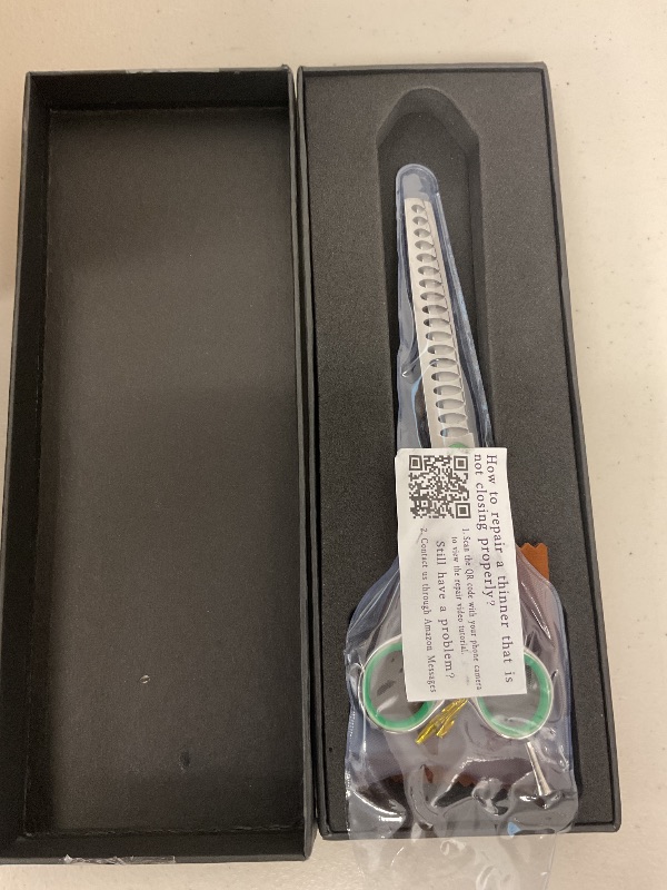Photo 1 of PURPLEBIRD 7 Inch Straight Dog Grooming Scissors Professional Pet Chunker Shears Safety Noiseless Blunt Tip Trimming Shearing for Dogs Cats Japanese Stainless Steel Silver
