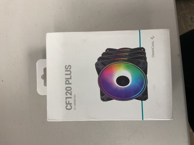 Photo 1 of CF120 Plus 3Pack 120mm ARGB Case Fans with Controller,RGB Aura SYNC |1800RPM |52.5CFM, Quiet Under 28.8dB(A),for ATX/MATX PC Case Fan