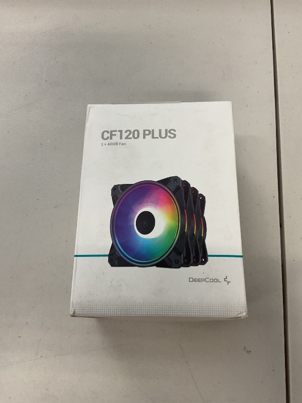 Photo 1 of CF120 Plus 3Pack 120mm ARGB Case Fans with Controller,RGB Aura SYNC |1800RPM |52.5CFM, Quiet Under 28.8dB(A),for ATX/MATX PC Case Fan