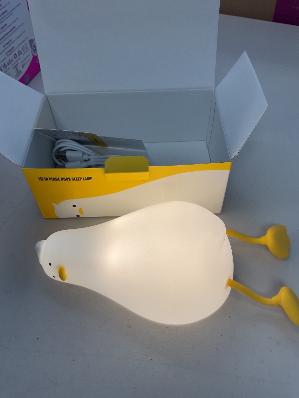 Photo 1 of EcoCubbies Night Light for Kids, 30-Min Timer Duck Lamp, Silicone NightLight, Random Stuff, Cute Room Decor, Toddler Stuff, Nursery Lights, Weird Gifts