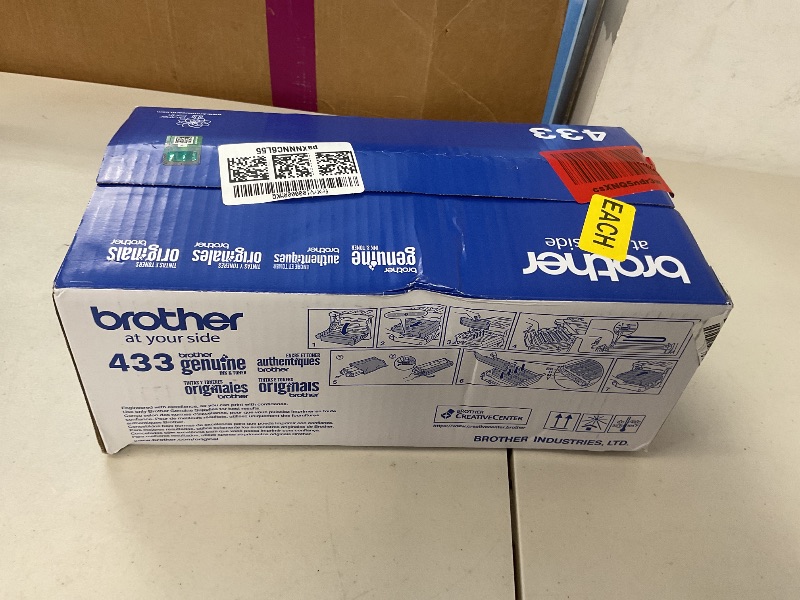 Photo 1 of Brother Printer TN433BK High Yield Toner-Retail Packaging, Black / 3-Toner Cartridges