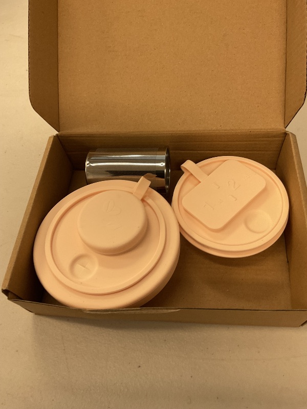 Photo 1 of Stanley Replacement Lid 40oz – Leak-Resistant Straw Lid with Hidden Pill Organizer & Multi-Use Drink Strainer – Fits Stanley 40 oz Tumbler-Pink