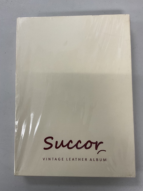 Photo 1 of Succor Genuine Leather Photo Album | Scrapbook | Sketchbook | Leather Bound Album | Vintage Photo Album Large For Men and Women | Holds 392 (4x6 Inches)-196 (5x7 Inches), 13.5x10 Inches, Blue