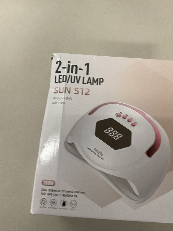 Photo 1 of UV Nail Lamp,Big Beads Dual Light Source Nail Dryer,Detachable UV Nail Lamp with 4 Timers,LED Nail Lamp with Handle,Nail Lamps for Gel Polish,UV Light for Gel Nails,LED Nail Light for Gel Nails
