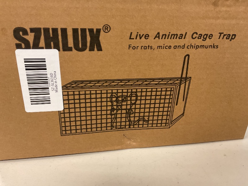 Photo 1 of SZHLUX Rat Trap,Mouse Traps Work for Indoor and Outdoor,Small Rodent Animal-Mice Voles Hamsters Cage,Catch and Release(Medium), Silver (SZ-SL3616D)