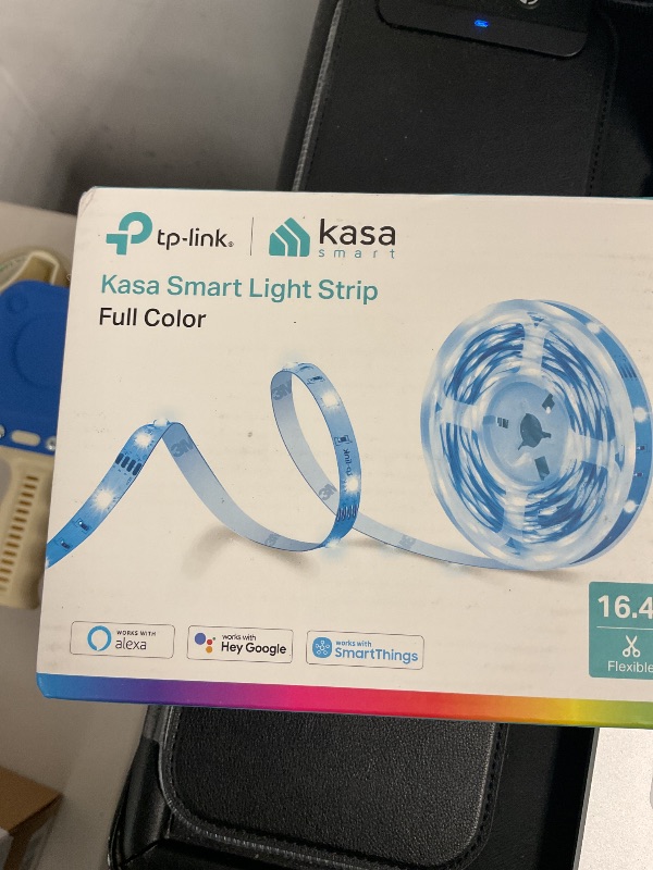 Photo 1 of Kasa Smart LED Light Strip, 16.4ft WiFi LED Strip Works with Alexa, Google Home, SmartThings, High Brightness with 16 Million Colors, RGB, Grouping, Adjustable Length, Up to 25,000 Hours (KL400L5)