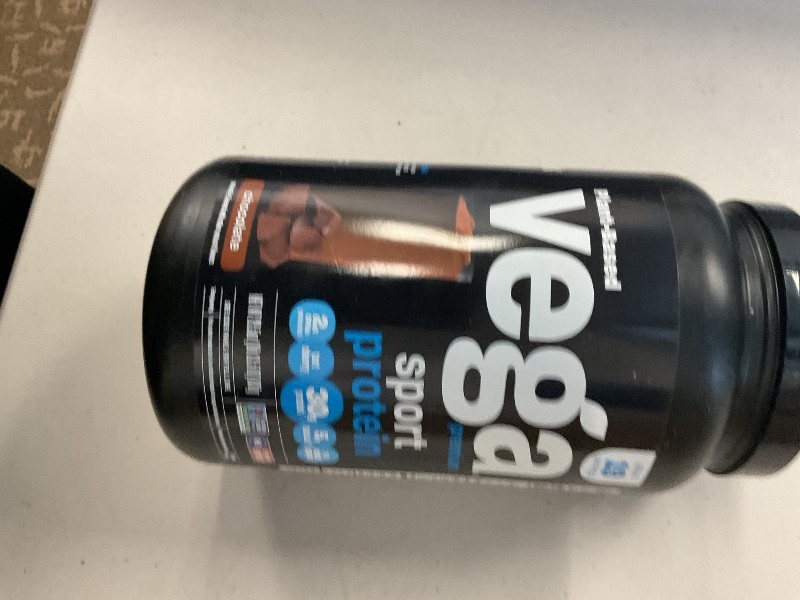 Photo 1 of Vega Sport Vegan Protein Powder + Recovery - 30g Plant Based Protein per Serving, Chocolate, 19 Servings, 5g BCAAs, Probiotics, NSF Certified, For Shakes & Smoothies, 1.8lbs (Packaging May Vary)