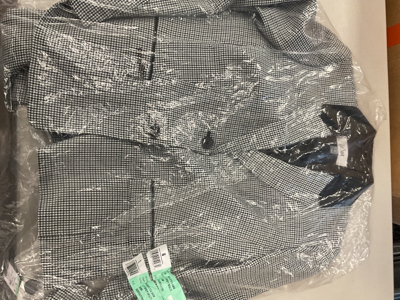 Photo 1 of Le Suit Women's Two Button Blazer & Pant, 2pc Set, Grey Multi/Seagrass
