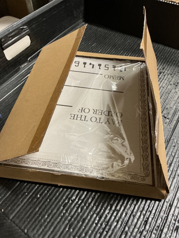 Photo 1 of 16x40 Inch Giant Dry Erase Check- Big Checks for Presentations - Easy-Fold Reusable Cardboard for Awards & Photos | Charity & Donation Events