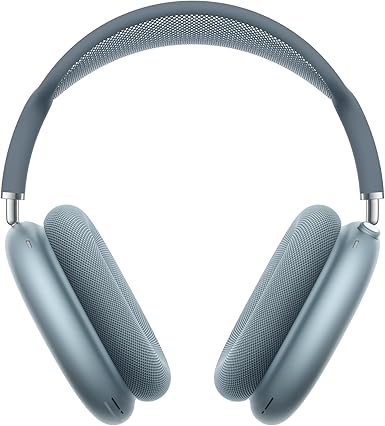 Photo 1 of Apple AirPods Max Wireless Over-Ear Headphones, Pro-Level Active Noise Cancellation, Transparency Mode, Personalized Spatial Audio, USB-C Charging, Bluetooth Headphones for iPhone - Blue