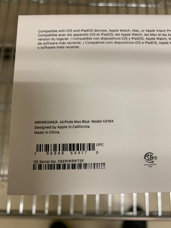 Photo 1 of Apple AirPods Max Wireless Over-Ear Headphones, Pro-Level Active Noise Cancellation, Transparency Mode, Personalized Spatial Audio, USB-C Charging, Bluetooth Headphones for iPhone - Blue