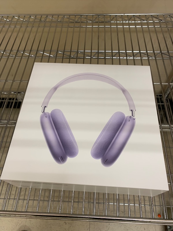 Photo 1 of Apple AirPods Max Wireless Over-Ear Headphones, Pro-Level Active Noise Cancellation, Transparency Mode, Personalized Spatial Audio, USB-C Charging, Bluetooth Headphones for iPhone - Purple