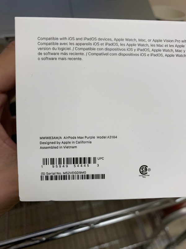 Photo 1 of Apple AirPods Max Wireless Over-Ear Headphones, Pro-Level Active Noise Cancellation, Transparency Mode, Personalized Spatial Audio, USB-C Charging, Bluetooth Headphones for iPhone - Purple