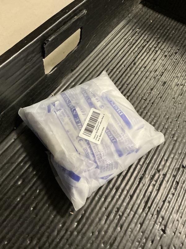 Photo 1 of 10ml/cc Syringes without Needle, Plastic Luer Slip Syringe No Rubber Ring, Reduce Mess, 20 Pack