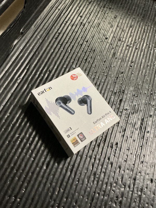 Photo 1 of EarFun Air Pro 4 Adaptive Hybrid Noise Canceling Wireless Earbuds, Qualcomm Snapdragon Sound, aptX™ Lossless, 6 Mics AI CVC 8.0 Call, LDAC Hi-Res Audio, 52H Playtime, Bluetooth 5.4, in-Ear Detection