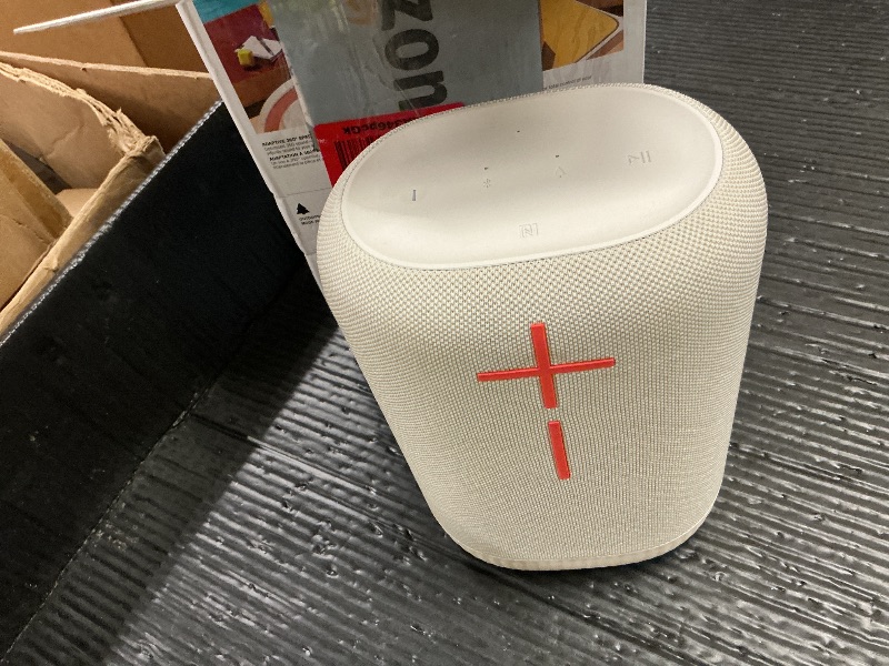 Photo 1 of Ultimate Ears EPICBOOM, Portable Waterproof Bluetooth Speaker, Big Bass, 360-Degree Sound, Wireless Speakers, IP67, 17Hr Battery, USB C - White