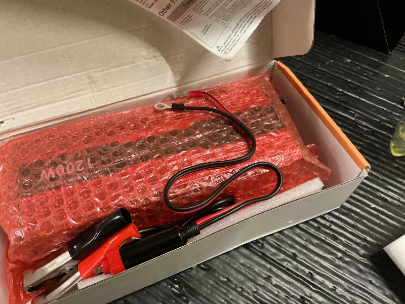 Photo 1 of 1200W Car Power Inverter DC 12V to 110V AC Converter 1200W Inverter Power Inverters with LCD Display and AC Outlets 2A USB Charging Port