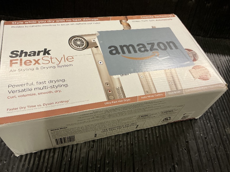 Photo 1 of Shark FlexStyle Air Styling & Drying System, Powerful Hair Blow Dryer & Multi-Styler with Auto-Wrap Curlers, Curl-Defining Diffuser, Oval Brush, & Concentrator Attachment, Stone, HD435