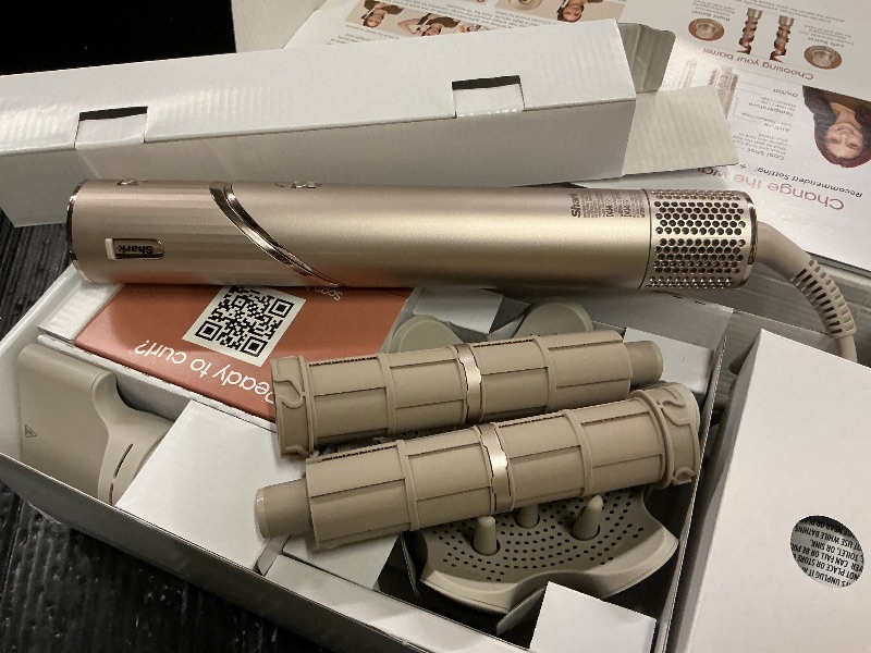 Photo 1 of Shark FlexStyle Air Styling & Drying System, Powerful Hair Blow Dryer & Multi-Styler with Auto-Wrap Curlers, Curl-Defining Diffuser, Oval Brush, & Concentrator Attachment, Stone, HD435