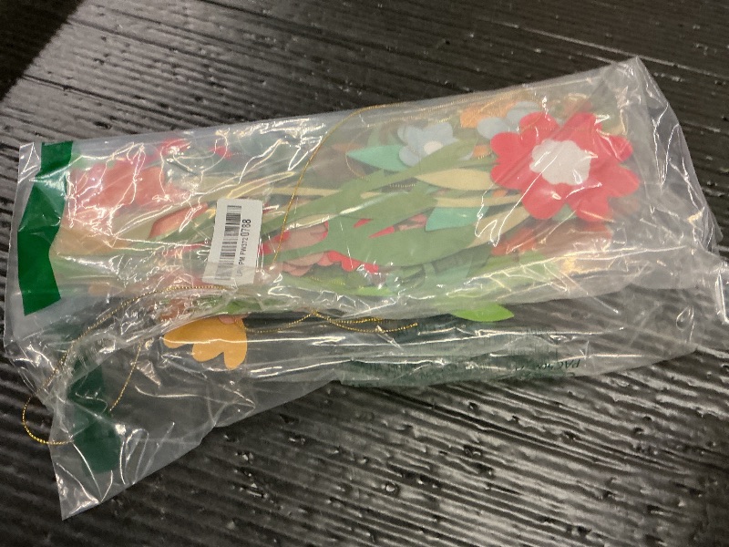 Photo 1 of 2 Pcs Flower Birthday Party Banner Spring Decor Floral Theme Hanging Garland Spring Happy Birthday Flower Banner Boho Floral Leaf Party Supplies for Women Wedding Baby Shower Backdrop Indoor Outdoor