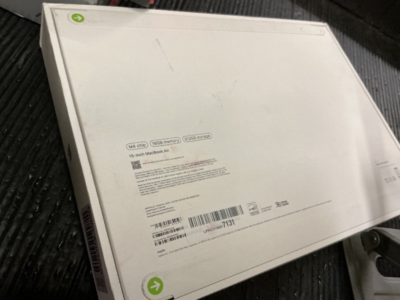 Photo 1 of Apple 2025 MacBook Air 15-inch Laptop with M4 chip: Built for Apple Intelligence, 15.3-inch Liquid Retina Display, 16GB Unified Memory, 512GB SSD Storage, 12MP Center Stage Camera, Touch ID; Silver