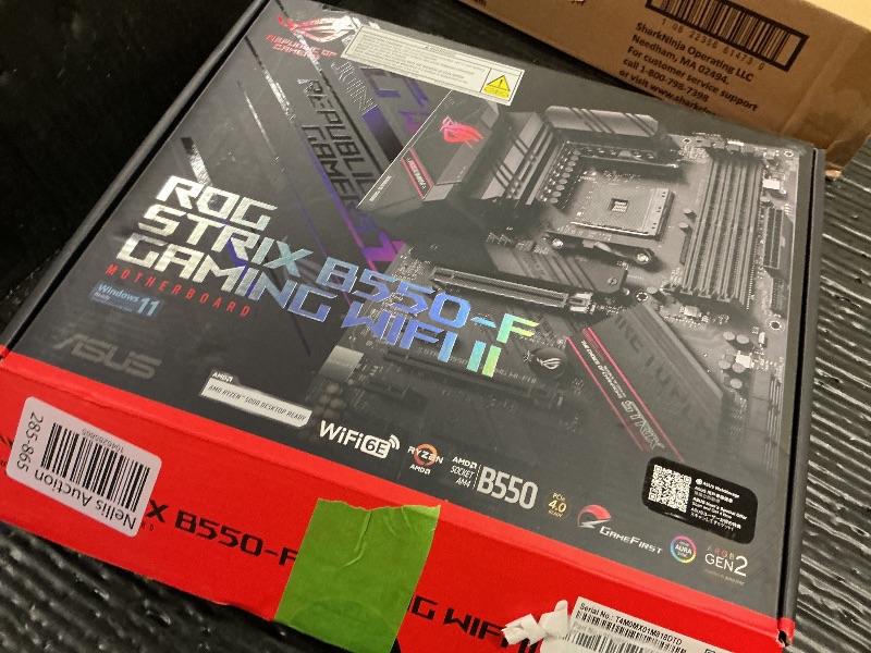 Photo 1 of Asus ROG Strix B550-F Gaming WiFi II AMD AM4 (3rd Gen Ryzen) ATX Gaming Motherboard (PCIe 4.0,WiFi 6E, 2.5Gb LAN, BIOS Flashback, HDMI 2.1, Addressable Gen 2 RGB Header and Aura Sync)