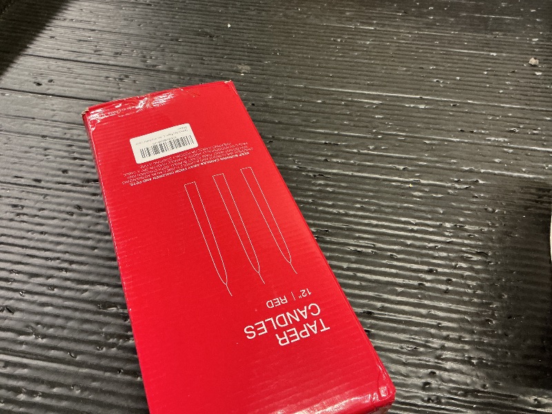 Photo 1 of 14 Pack Red Taper Candles - Taper Candles 12 Inch Dripless, Smokeless & Unscented - 10 Hours Long Burning - Hand Poured Tall Candlesticks - Ideal for Weddings, Dinner Parties, and Home Decor