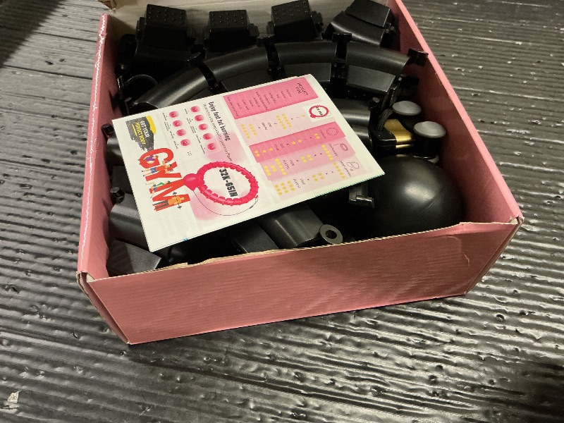 Photo 1 of Fit Hoop Weighted Hula Pilates Circles, 32 Detachable Parts & 65-Inch Plus-Size Fit, Weight Loss Fitness Gear, Quiet Home Workout Tool for Waist Training & Gifts for Adult Women