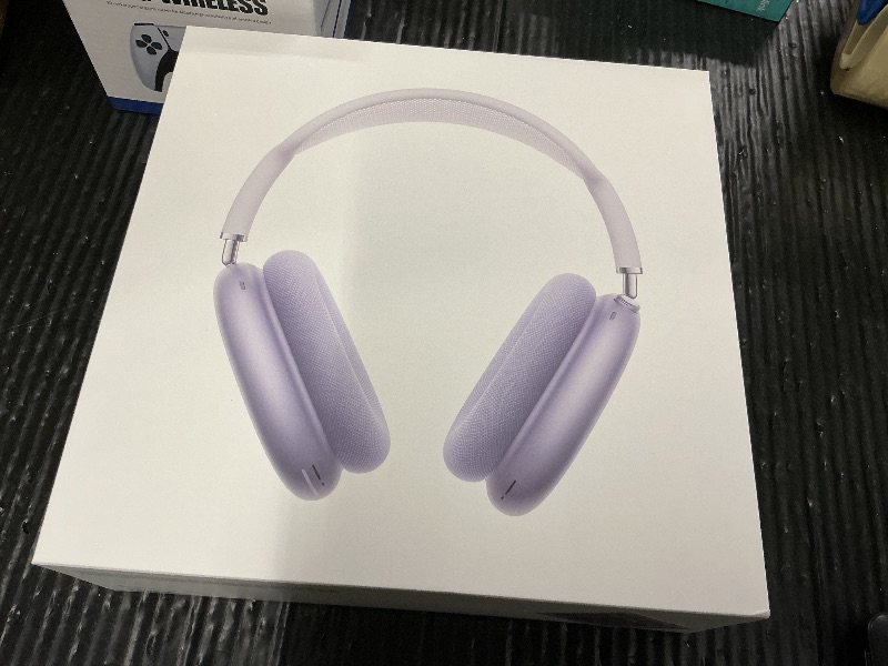 Photo 1 of Apple AirPods Max Wireless Over-Ear Headphones, Pro-Level Active Noise Cancellation, Transparency Mode, Personalized Spatial Audio, USB-C Charging, Bluetooth Headphones for iPhone - Purple