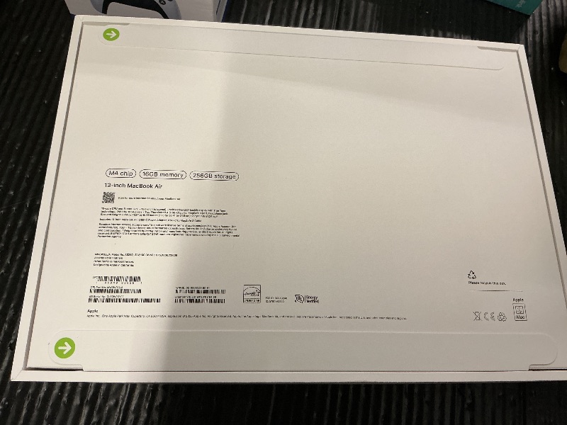 Photo 1 of Apple 2025 MacBook Air 13-inch Laptop with M4 chip: Built for Apple Intelligence, 13.6-inch Liquid Retina Display, 16GB Unified Memory, 256GB SSD Storage, 12MP Center Stage Camera, Touch ID; Silver