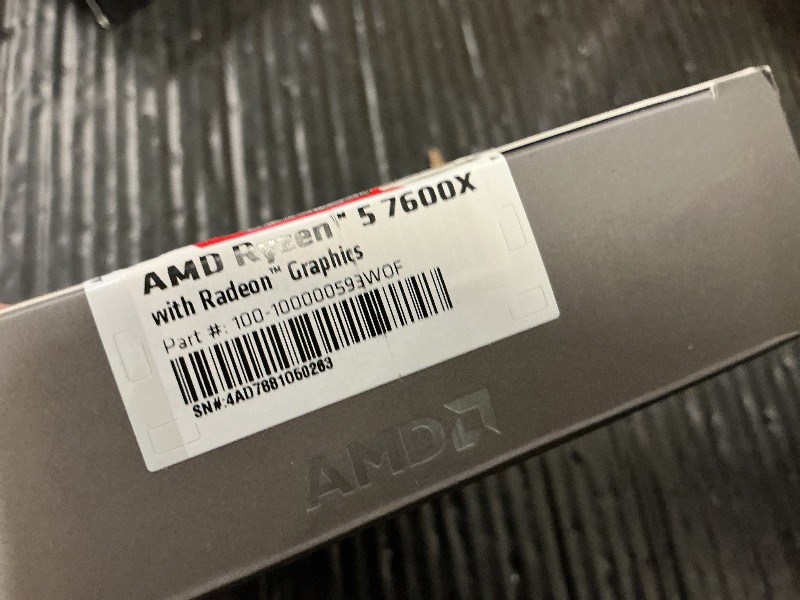 Photo 1 of AMD Ryzen 5 7600X 6-Core, 12-Thread Unlocked Desktop Processor