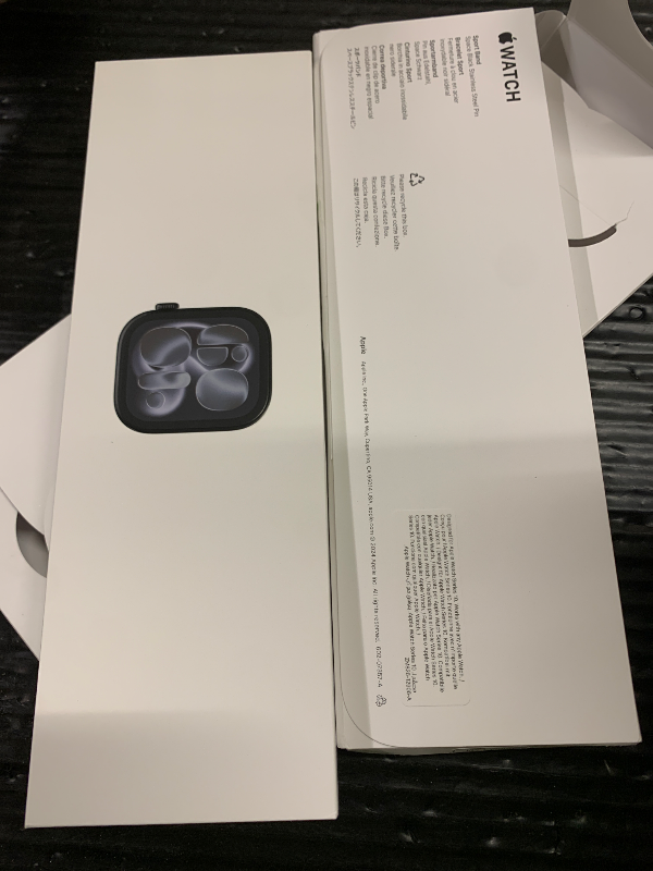 Photo 1 of Apple Watch Series 11 [GPS 46mm] Smartwatch with Jet Black Aluminum Case with Black Sport Band - M/L. Sleep Score, Fitness Tracker, Health Monitoring, Always-On Display, Water Resistant