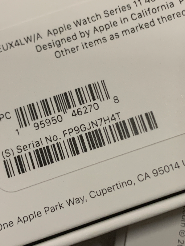 Photo 1 of Apple Watch Series 11 [GPS 46mm] Smartwatch with Jet Black Aluminum Case with Black Sport Band - M/L. Sleep Score, Fitness Tracker, Health Monitoring, Always-On Display, Water Resistant