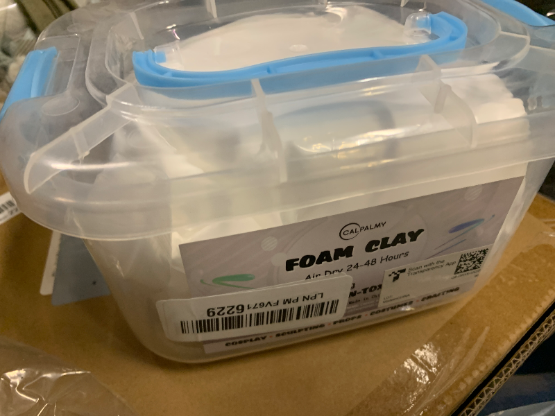 Photo 1 of 1.1lb Moldable Cosplay Foam Clay (White) – High Density and Hiqh Quality for Intricate Designs | Air Dries to Perfection for Cutting with a Knife or Rotary Tool, Sanding or Shaping