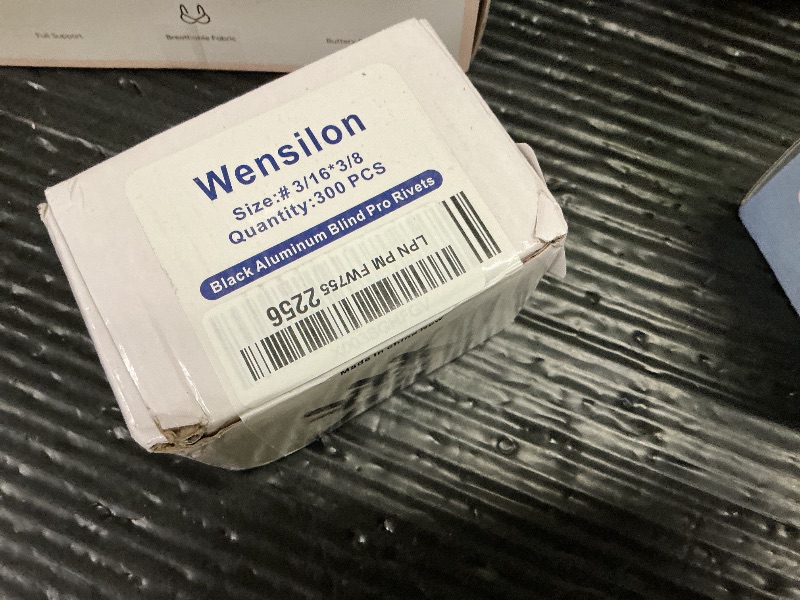 Photo 1 of Wensilon (300Pcs) 3/16"x3/8" Black Aluminum blind pro Rivets,Aluminum Grip and Steel Mandrel