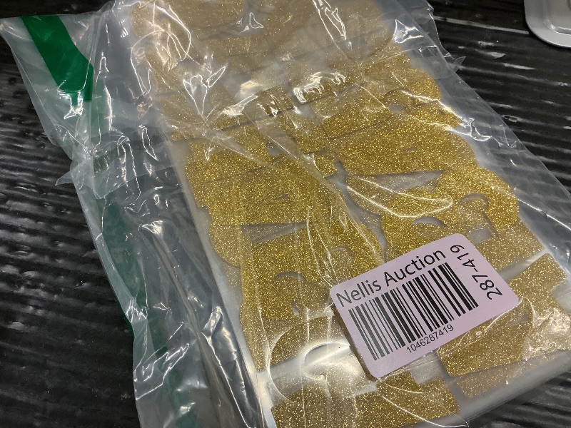 Photo 1 of 376 Pcs 24 Sheets Large Letter Stickers Glitter Big Font Alphabet Number Self Adhesive Vinyl Stick on Letters Sticker for Mailbox Crafts Poster Bulletin Boards Classroom Home Decor (Gold, 2.5 Inch)