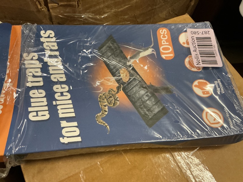 Photo 1 of 10 Pack Sticky Mouse Trap, Super Large 47.2 * 11'' Glue Traps for Mice, Peanut Taste Pheromone Rats Traps Indoor for Home, Rodent Snakes Spiders Roaches