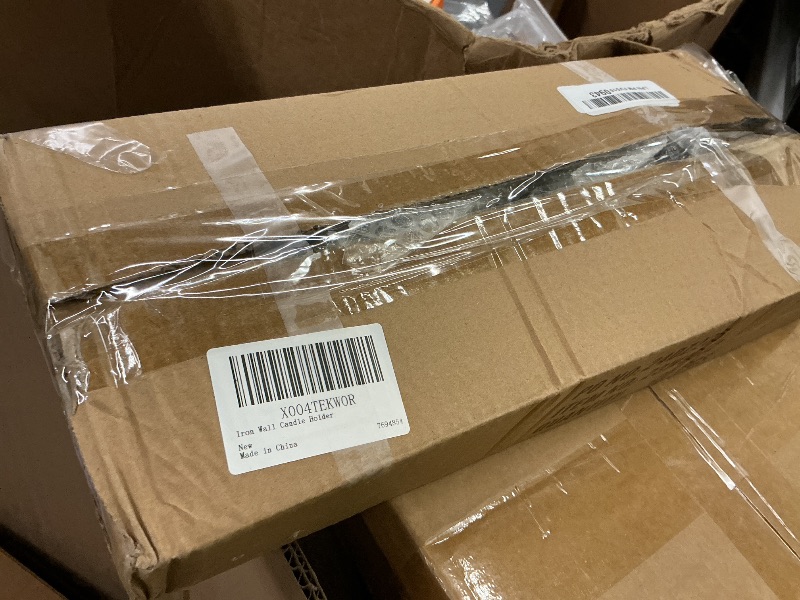 Photo 1 of 2 Pcs Candle Sconces Wall Decor Set, Black Gothic Wall Candle Holder, Iron European Style Candle Holder, 24 x 5.5 x 5.5 in