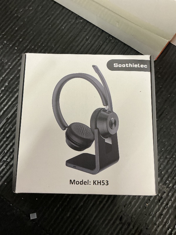 Photo 1 of (Upgraded Version) Wireless Headset, Bluetooth Headset with Noise Cancelling Microphone, Best Headphones with Mic Mute & USB Dongle for PC/Computer/Laptop/Cell Phones/Remote Work/Call Center