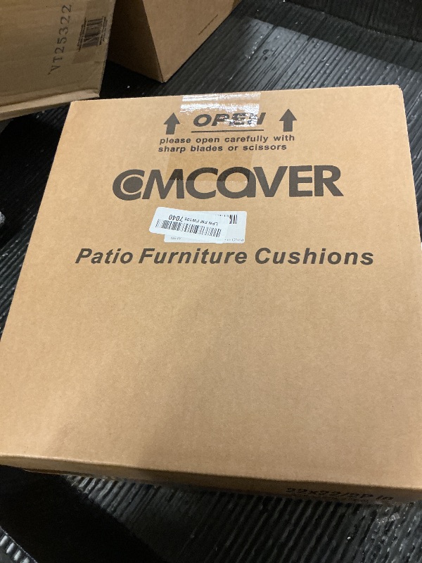 Photo 1 of Comcaver Outdoor Chair Cushions 22 x 22 Inch Water Resistant Patio Chair Cushions with Tie 3 Year Color Fastness Thick Outdoor Seat Cushion for Garden Lawn Patio Furniture Teal Set of 2