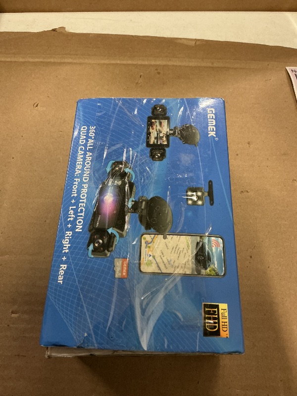 Photo 1 of 4 Channel Dash Cam 360° View 5G WiFi & APP Control, GEMEK 2K Front and Rear Inside, Left Right Dash Camera for Cars Free 64GB TF Card, G-Sensor, Night Vision, 24H Parking Mode