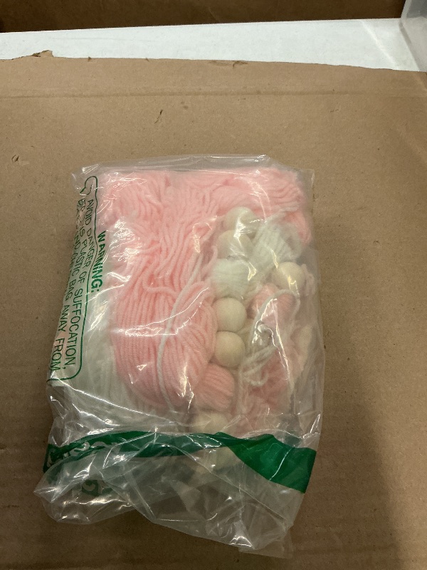 Photo 1 of 1/2 Birthday Girl Decorations Banner, Pink High Chair Garland for Halfway To One Baby Girl Half Birthday Banner Decor, Boho Tassel Wood Bead Garland for 6 Months Birthday Girl Party