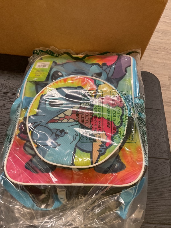 Photo 1 of Disney Stitch Backpack with Lunch Box - Bundle with 16" Stitch Backpack, Stitch Lunch Box, Water Bottle, Tattoos, More | Lilo and Stitch Backpack for Girls Set
