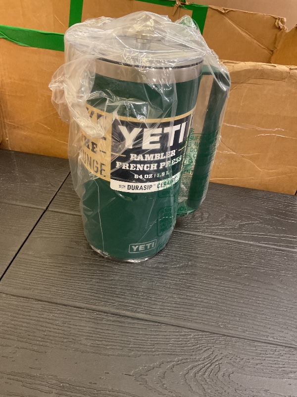 Photo 1 of YETI Rambler 64 oz. French Press Coffee Maker, Black Forest Green