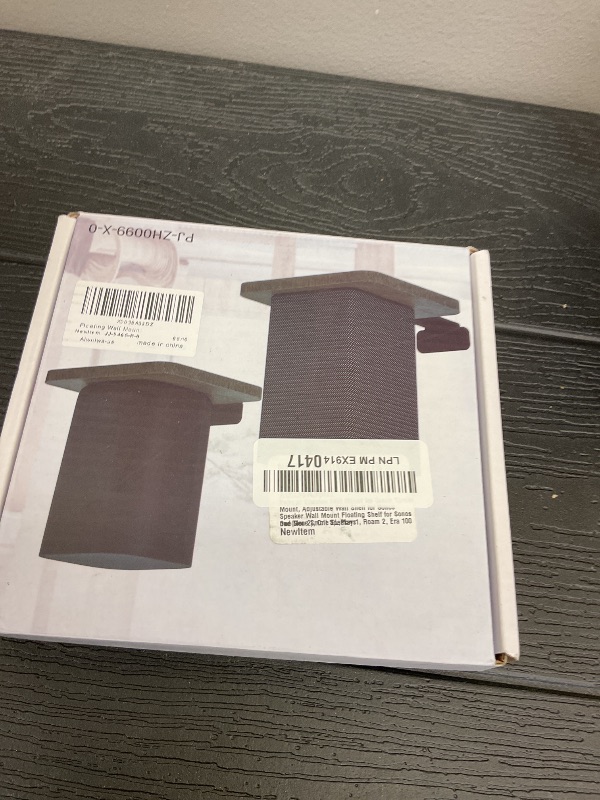 Photo 1 of Pairs of Speaker Wall Mount for Sonos Speaker Mounts - Adjustable Floating Wall Shelves for Sonos One(Gen 2), One SL,Play:1, Roam 2, Era 100 and More Small Speakers Mounting Shelf